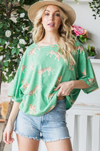 Load image into Gallery viewer, Tiger Print Drop Shoulder Top
