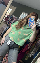 Load image into Gallery viewer, Tiger Print Drop Shoulder Top
